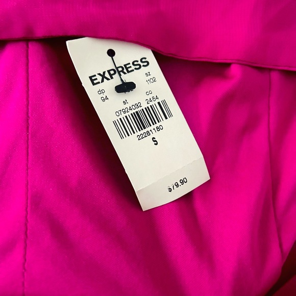 Express Maxi Pink Cutout pleaded material dress! - Picture 4 of 5